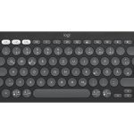 Logitech Pebble Keys 2 K380s - Teclado - sem fios - Bluetooth LE - QWERTY - Espanhol - grafite tonal