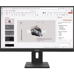 Lenovo ThinkVision E22-40 - Monitor LED - 21.5" (21.5" visível) - 1920 x 1080 Full HD (1080p) @ 100 Hz - IPS - 250 cd/m² - 1300:1 - 4 ms - HDMI, VGA, DisplayPort - altifalantes - preto lustroso