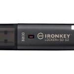 Kingston IronKey Locker+ 50 G2 - Drive flash USB - encriptado - 32 GB - USB 3.2 Gen 1 - Compatível com TAA