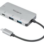 Targus - Hub - 2 x USB 3.2 Gen 1 + 1 x USB-C 3.2 Gen 1 + 1 x USB-C 3.2 Gen 1 (fornecimento de energia) - desktop