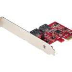 Startech SATA PCIe Card, 2 Port PCIe SATA Expansion card, 6Gbps SATA Card, Full/Low Profile, PCI Express to SATA…