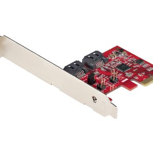 Startech SATA PCIe Card, 2 Port PCIe SATA Expansion card, 6Gbps SATA Card, Full/Low Profile, PCI Express to SATA…