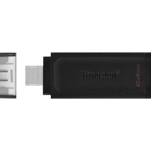 Kingston DataTraveler 70 - Drive flash USB - 64 GB - USB-C 3.2 Gen 1