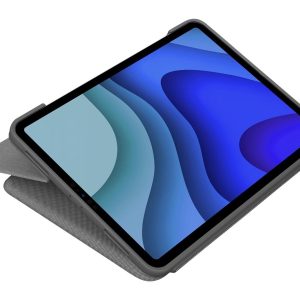 Logitech Folio Touch - Teclado e pasta de folio - com trackpad - retroiluminação - Apple Smart connector - AZERTY -…