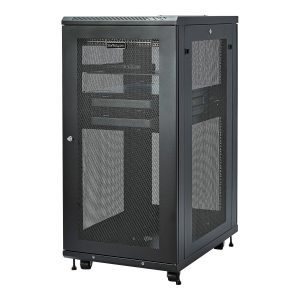 Startech 24U Server Rack Cabinet, 4-Post Adjustable Depth (2" to 30") Network Equipment Rack Enclosure w/Casters/Cable…