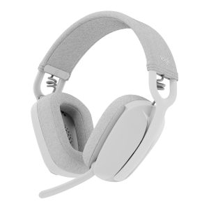 Logitech Zone Vibe 100 - Auscultadores - tamanho completo - bluetooth - sem fios - branco sujo