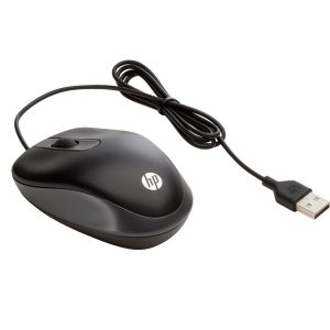 HP Travel - Rato - óptico - 3 botões - com cabo - USB