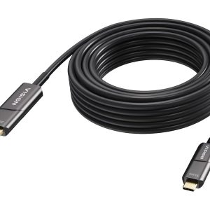 15 m USB C to HDMI cable - 4K at 60 Hz - Gold plated connectors - DP 1.2 - HDMI 2.0 - Supports CEC, EDID, HDR, HDCP 2.2…