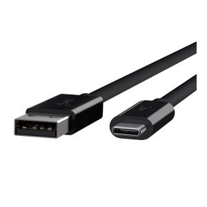 Belkin 3.1 USB-A to USB-C Cable - Cabo USB - USB Tipo A (M) para USB-C (M) - USB 3.1 - 91.4 cm - preto