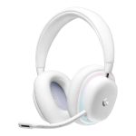 Logitech G G735 - Auscultadores - tamanho completo - Bluetooth / LIGHTSPEED - sem fios - macaco de 3,5 mm - névoa branca