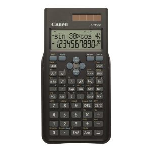 Canon F-715SG - Calculadora científica - 10 dígitos + 2 exponentes - Painel solar, bateria - preto