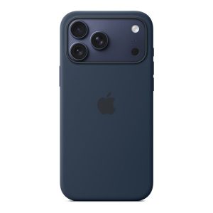 Apple - Cobertura protectora para telemóvel - compatibilidade MagSafe - silicone - meia noite