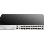 D-Link DGS 3130-30PS - Interruptor - L3 Lite - Administrado - 24 x 10/100/1000 (PoE+) + 2 x 10 Gigabit Ethernet + 4 x…