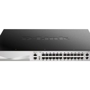 D-Link DGS 3130-30PS - Interruptor - L3 Lite - Administrado - 24 x 10/100/1000 (PoE+) + 2 x 10 Gigabit Ethernet + 4 x…