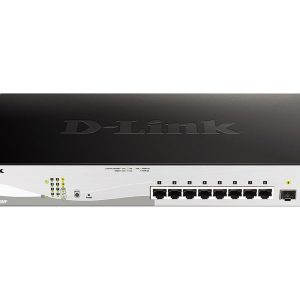 D-Link DGS 1210-10MP - Interruptor - L2+ - inteligente - 8 x 10/100/1000 (PoE+) + 2 x Gigabit SFP - desktop, montável…