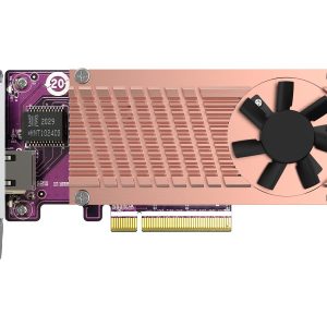 QNAP QM2-2P10G1TB - Controlador de memória - M.2 - PCIe 3.0 x4 (NVMe) - baixo perfil - PCIe 3.0 x8