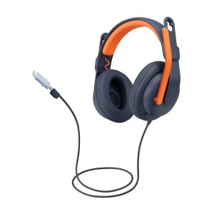 Logitech Zone Learn On-Ear Wired Headset for Learners, USB-A - Auscultadores supra-aurais com microfonoe - no ouvido -…