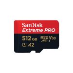 SanDisk Extreme PRO - Cartão de memória flash (adaptador microSDXC para SD Incluído) - 512 GB - A2