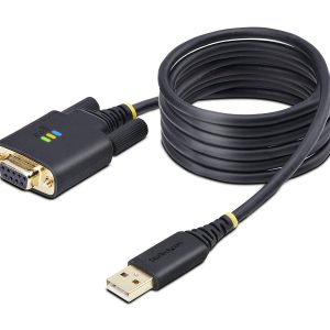 StarTech 6.6ft/2m USB to Null Modem Serial Adapter Cable, FTDI, RS232 - Cabo USB/serial - USB (M) para DB-9 (F) - 2 m -…