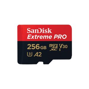 SanDisk Extreme PRO - Cartão de memória flash (adaptador microSDXC para SD Incluído) - 256 GB - A2