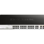 D-Link Web Smart DGS-1210-28P - Interruptor - L3 - Administrado - 24 x 10/100/1000 (PoE) + 4 x Gigabit SFP - desktop,…