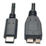 Eaton Tripp Lite Series USB-C to USB Micro-B Cable (M/M) - USB 3.2, Gen 2 (10 Gbps), Thunderbolt 3 Compatible, 3 ft.…