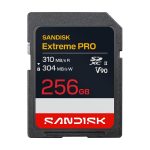 SanDisk Extreme PRO - Cartão de memória flash - 256 GB - Video Class V90 / UHS-II - SDXC UHS-II