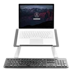 Startech Adjustable Laptop Stand - Heavy Duty Steel & Aluminum - 3 Height Settings - Tilted - Ergonomic Laptop Riser…