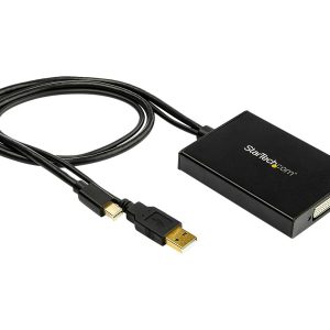 StarTech Mini DisplayPort to Dual-Link DVI Adapter - USB Powered - Dual Link Connectivity - Black - DVI Active Display…