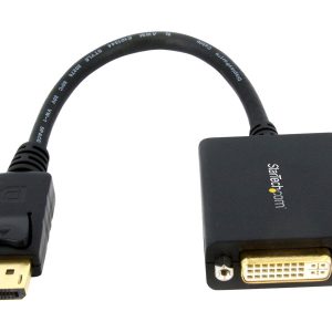 StarTech DisplayPort to DVI-D Adapter - 1920x1200 - Passive DVI Video Converter with Latching DP Connector (DP2DVI2) -…