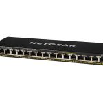 NETGEAR GS316P - Interruptor - sem gestão - 16 x 10/100/1000 (PoE+) - desktop, montável na parede - PoE+ (115 W)