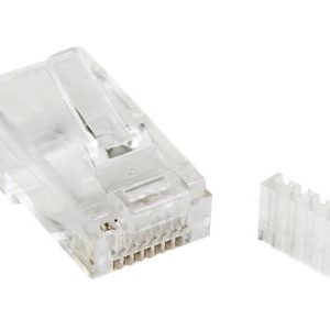 Startech Cat 6 RJ45 Modular Plug for Solid Wire - 50 Pack (CRJ45C6SOL50) - Conector de rede - RJ-45 (M) - CAT 6 - claro…