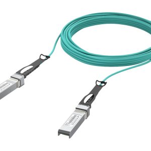 Ubiquiti - 10GBase-AOC direct attach cable - SFP+ para SFP+ - 10 m - 3 mm - fibra óptica - Active Optical Cable (AOC) - aqua