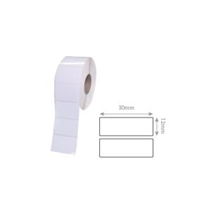 Etiquetas 030x12mm Brancas Rolo 2000un