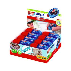 Cola Mini Roller Colagem Permanente Tesa 5mmx6m 1un