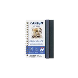 Caderno Canson Artbook Mixed Media Artist A5 300g 56Fls