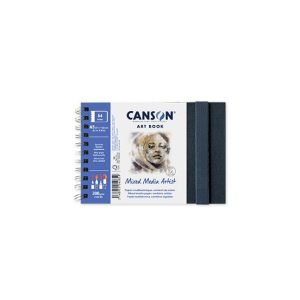 Caderno Canson Artbook Mixed Media Artist A5 300gr 56Fls