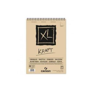 Bloco Espiralado Canson XL Kraft A3 90g 60Fls