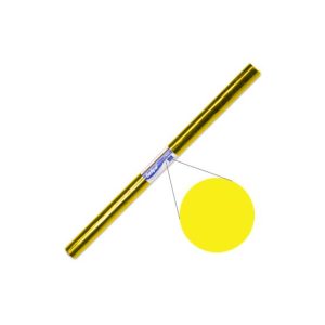 Papel Celofane Amarelo 50x65cm Rolo 25Fls