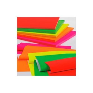 Papel Fluorescente 50x65cm Verde Rolo 25 Folhas