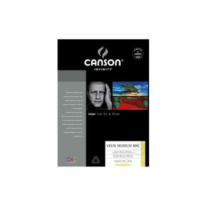 Papel A4 315g Canson Infinity Velin Museum Rag 100% 10Fls