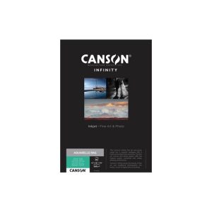 Papel A3 240g Canson Infinity Aquarelle Rag 100% 25Fls