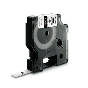 Fita Tubo Termo Retrátil 9mmx1,5m Preto/Branco Rhino