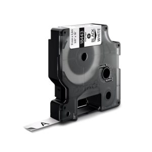 Fita 09mmx5.5m Preto/Branco Vinil 18443