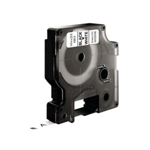 Fita 06mmx7m Preto/Branco Vinil 43613