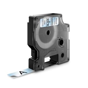 Fita 12mmx7m Preto/Transparente Vinil 45010