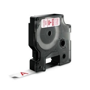 Fita 12mmx7m Vermelho/Branco Vinil 45015