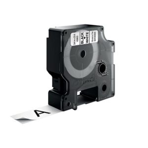 Fita 19mmx7m Preto/Branco Poliéster 45803