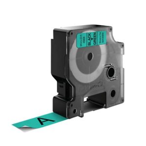 Fita 19mm7m Preto/Verde Poliéster 45809