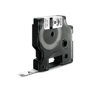 Fita 12mmx3,5m Preto/Branco Nylon Flexível 16957